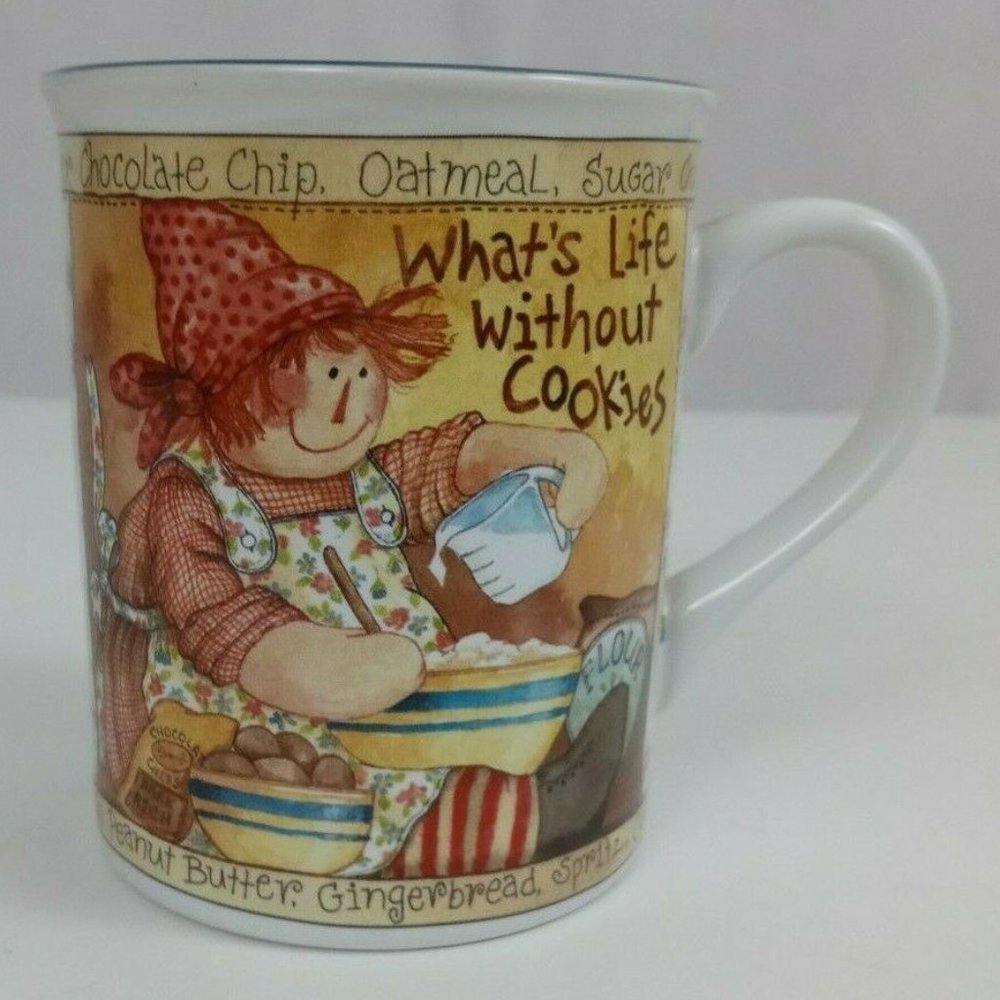 Vintage " What's Life Without Cookies" Coffee Cup By Legacy Publishing Group